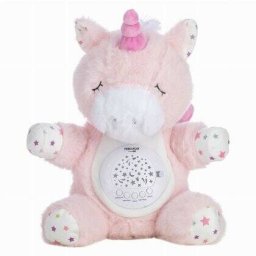 Jucarie Multifunctionala Free2Play cu Proiector Muzical din Plus cu 7 Modele de Proiectie cu Sunete si Melodii +0luni Unicorn Roz