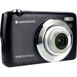Aparat Foto Compact AgfaPhoto Realishot DC8200 18MP Full HD Zoom Optic 8x Card SD 16GB Husa Negru