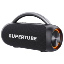 Boxa Portabila Tracer SuperTube TWS Bluetooth Iluminare RGB RMS 30W IPX5 1800mAh Negru