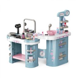 Stand Coafor de Jucarie Procart Uscator si Placa Par Electrice Oglinda Machiaj Multiple Rafturi +3ani Multicolor