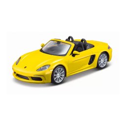 Macheta BBURAGO 1:32 Porsche 718 Boxter +3ani Galben