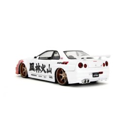 Set Figurina Metalica 6cm Simba Jada + Masinuta Nissan Skyline Gtr 1:24 +8ani Alb