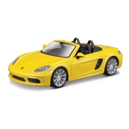 Macheta BBURAGO 1:32 Colectie-Porsche 718 Boxster +3ani Galben Metalic