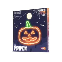 Lampa Decorativa Forever Light Neon LED Model Halloween Verde/Portocaliu