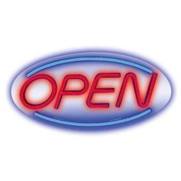 Lampa Decorativa Forever Light Neon LED Plexi Open Rosu/Albastru