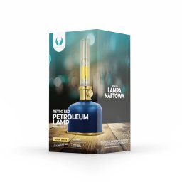 Lampa LED Retro Forever Light FLR-35 2W 3000K Baterie Reincarcabila USB-C Albastru
