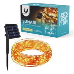 Sir Luminos LED Forever Light Sunari FLS-82 cu Incarcare Solara Fir Lungime 22M IP44