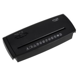 Distrugator de Documente Adler AD 1040 Compact Capacitate 5 Coli P-1 fara Cos Negru