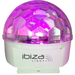 Glob LED Ibiza Light ASTRO cu Efecte Luminoase 9 Culori Telecomanda Alb