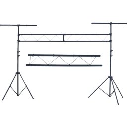 Suport pentru Lumini Ibiza Light SLB001 Dublu Inaltime Ajustabila 2 - 4M Sarcina Maxima 45KG Negru