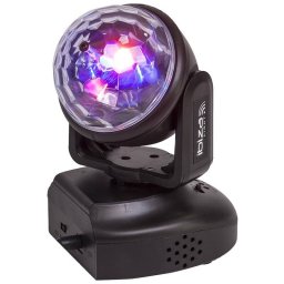 Cap Mobil cu Efecte de Lumini Ibiza Light LMH-ASTRO LED RGB 20W Telecomanda Negru