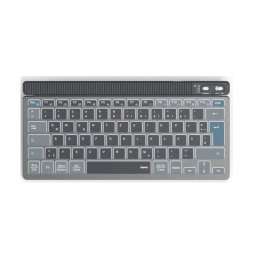 Tastatura Wireless Hama WK-700 Small 2.4GHz / BT Iluminare LED Layout US Qwerty Negru/Gri