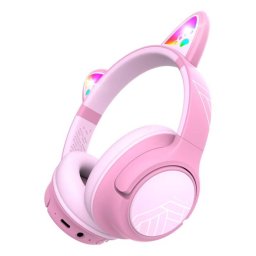 Casti PowerLocus Casti Pentru Copii Wireless Bobo Cat Ears Roz