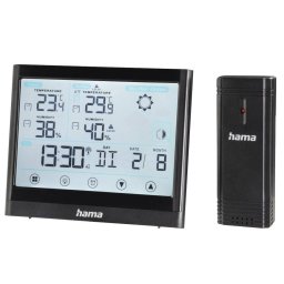 Statie Meteo Hama Full Touch cu Senzor Exterior Negru