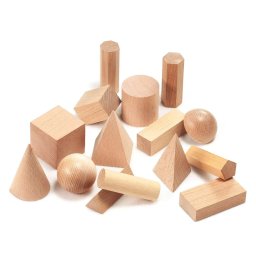 Forme Geometrice Edx Education 3D din Lemn 15 Piese Copii Varsta 5+ Ani