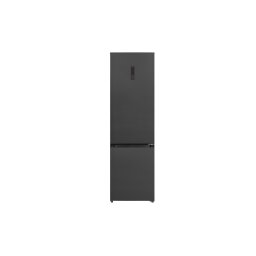 Combina Frigorifica Heinner HCNF-HM377INVDGHC No Frost Clasa C 377L Compresor Inverter Display Touch Tehnologie Inoxcool Compartiment Fructe si Legume Lumina LED Dark Grey