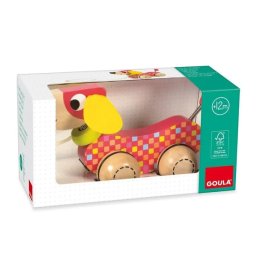 Catelus din Lemn GOULA 53459 Varsta 12 Luni+ Multicolor