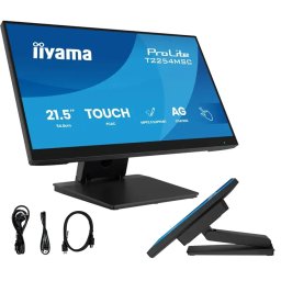 Monitor Iiyama Touchscreen 22Inch POS T2254MSC-B2AG FHD 4ms IPS /HDMI DP/ Difuzoare PalmRejection AntiGlare NFC/RFID LED Bar