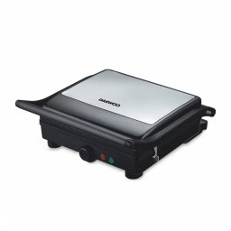 Grill Electric Daewoo SDA DG2000X Placi Antiaderente Deschidere Placi la 180Â° Termostat Reglabil Tava Colectare Grasimi Indicator Luminos Putere 2000W Negru/Inox