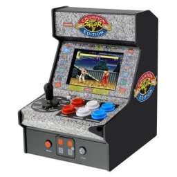 Consola DREAMGEAR LLC Micro Player 7.5inch Street Fighter Ii Champion Edition Collectible Retro Negru