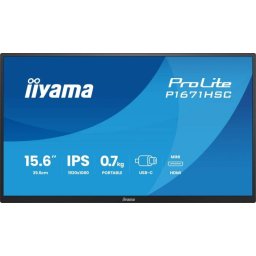 Monitor Iiyama ProLite P1671HSC-B1 15.6inch Full HD Negru