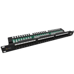 Panou de Patchuri Solarix 19Inch 24 x RJ45 CAT5E UTP Negru