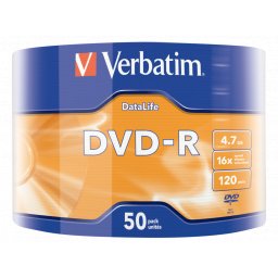 Mediu Optic Verbatim DVD-R DATALIFE 16x 4.7GB SHRINK 50