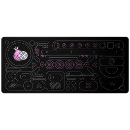 Mousepad Dark Project Onionite Dark Pattern XL Negru
