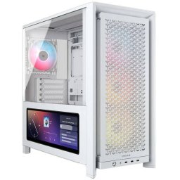 Carcasa Corsair FRAME 4000D LCD RS Midi-Tower ATX ARGB Tempered Glass Alb