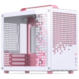Carcasa Jonsplus Z20 Micro-ATX Alb/Roz