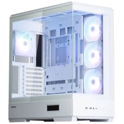 Carcasa Zalman PC Midi-Tower ATX RGB Tempered Glass Alb