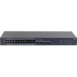 Switch Dahua 26P Managed PoE Rack Negru