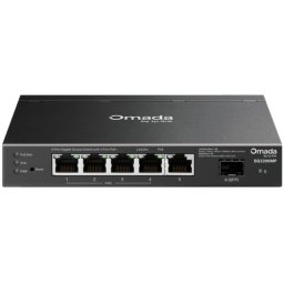 Switch TP-Link 6P Gigabit Managed PoE Rack Negru