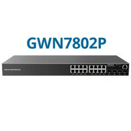 Switch Grandstream GWN7802P L2+ cu Management 16x Gigabit Ethernet 4x SFP Negru