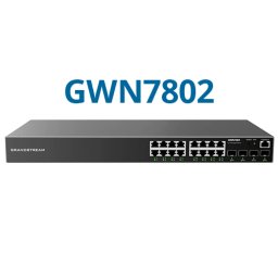 Switch Grandstream GWN7802 L2+ cu Management 16x RJ-45 4x SFP Negru