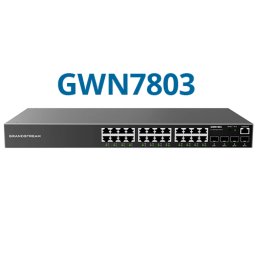 Switch Grandstream GWN7803 L2+ cu Management 24x RJ45 4x SFP Negru