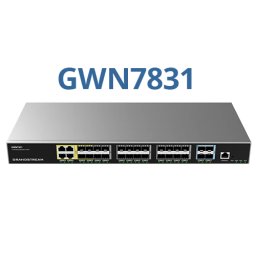 Switch Grandstream GWN7831 L3 cu Management 4x RJ45 24x SFP 4x SFP+ Negru