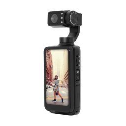 Camera cu Gimbal AgfaPhoto Realimove MC3X Display Touchscreen Rotativ 3.5Inch Rezolutie Video 4K Stabilizare 3 Axe Wi-Fi Negru