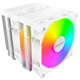 Cooler Procesor Montech NX600 ARGB Dual Tower- 2x 120mm Alb