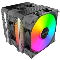 Cooler Procesor Montech NX600 ARGB CPU Dual Tower- 2x 120mm Negru
