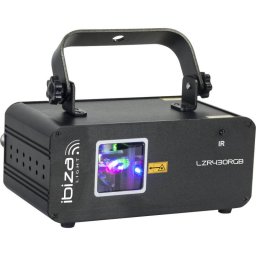 Laser Grafic cu Lumini Ibiza Light RGB 430mW 21 Programe Presetate Telecomanda Negru
