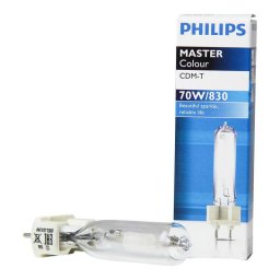Bec Halogenura Metalica Philips MASTERColour CDM-T G12 70W/830 Lumina Alba Calda