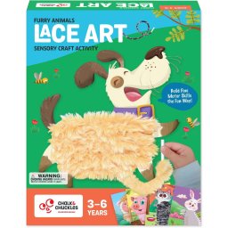 Arta cu Sireturi Chalk and Chuckles Pufoase Animalute Haioase 3-6 Ani