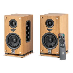 Boxe Active ElectroMures EM 1022 Conexiuni USB / OPTIC / RCA si Bluetooth Telecomanda Wood Grain