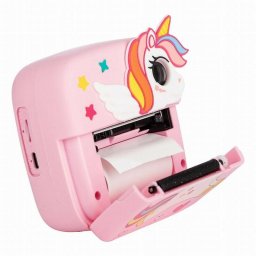 Aparat Foto Copii Free2Play cu Printare Instant Camere Duale Fata-Spate Cadre Distractive cu 6 Filtre Unicorn 3 Ani+