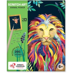 Set Creativ de Razuit Chalk and Chuckles Superputerile Animalutelor 6 Ani+