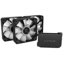 Ventilator APNX FP1-R PWM Reverse Blade PWM ARGB 3Pack Negru