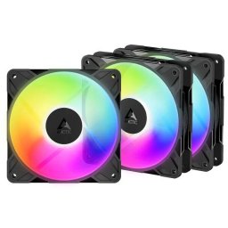 Ventilator ARCTIC P12 Pro Reverse A-RGB PWM 120mm 3Pack Negru