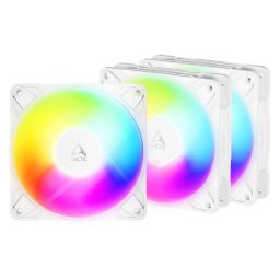 Ventilator ARCTIC P12 Pro Reverse A-RGB PWM 120mm 3Pack Alb