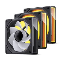 Ventilator Jonsbo ZK-120BR ARGB Reverse Blade PWM 120mm 3Pack Negru